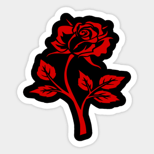 red rose Sticker